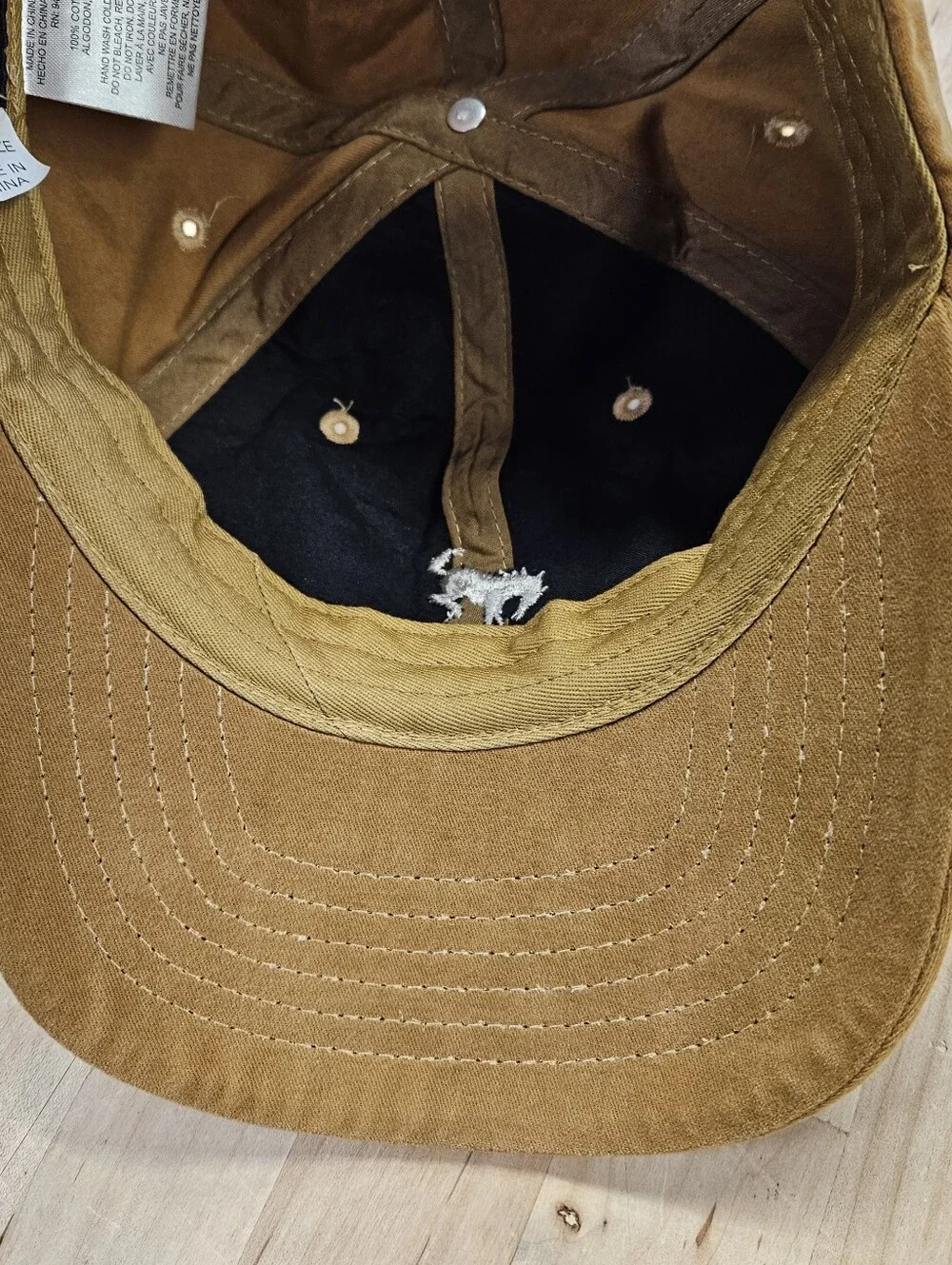 Ford Bronco Pony Logo Officially Licensed Trucker Hat Cap Brown Tan